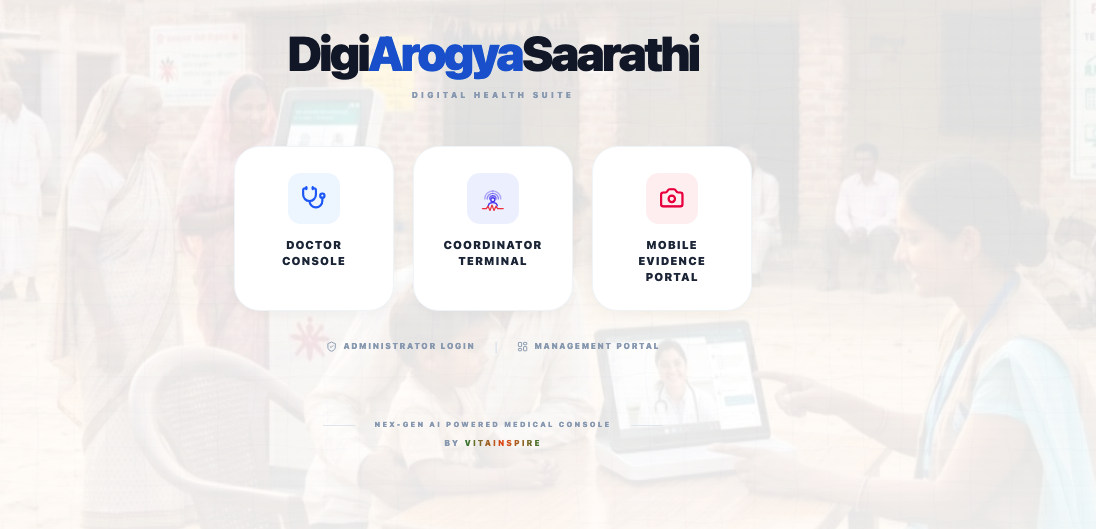 DigiArogyaSaarathi — the healthcare platform demo